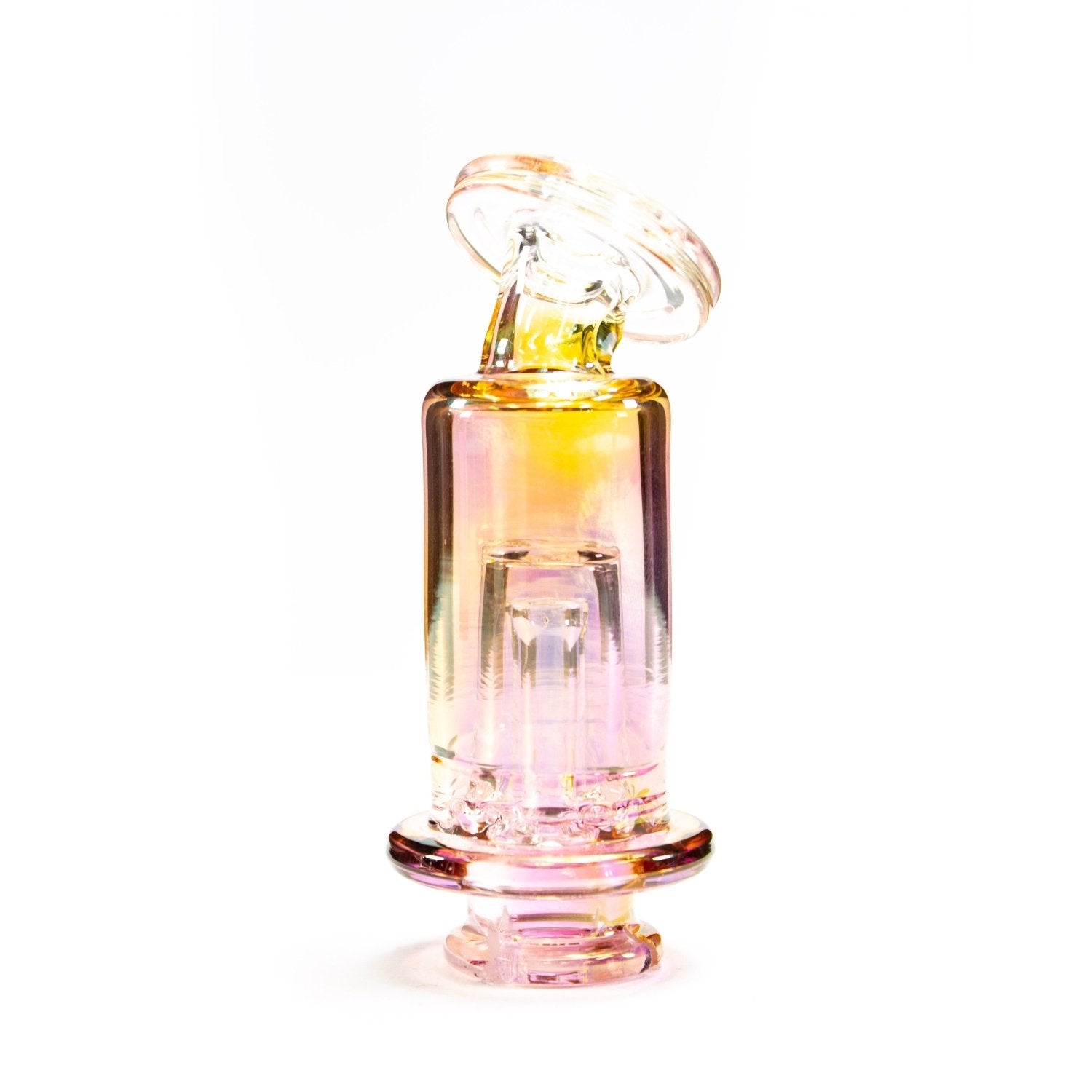 Slate Glass Slate Glass | Gold Fumed Kickback Core Bubbler SLA34 Heady Proxy Attachments | Planet Caravan